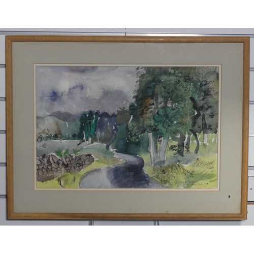 164 - Elspeth Buchanan (Scottish 1915-2011), St. Mary’s loch, watercolour, signed and titled lower right, ... 