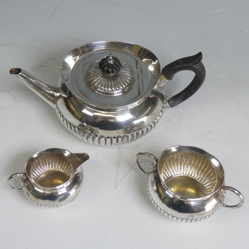 2 - A late Victorian silver Bachelor's three piece Tea Set, by William Hutton & Sons, hallmarked Lon... 