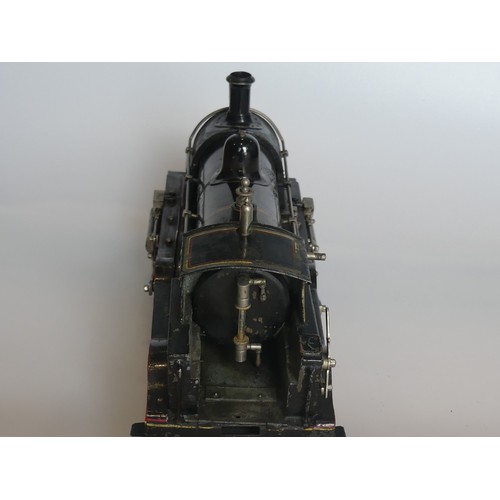  Rare Schoenner gauge 3, live steam, Black Prince 4-4-0 locomotive and six wheel tender, circa 1905, ... 