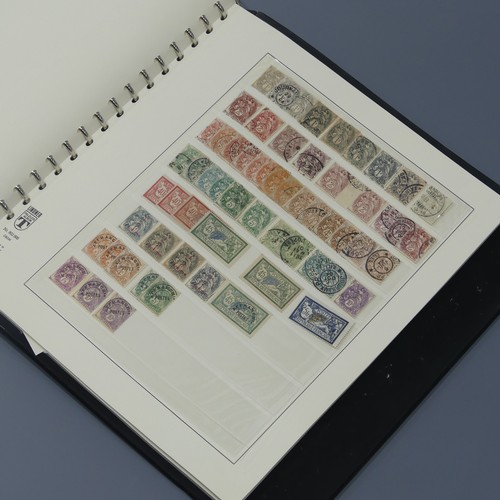  Stamps; A duplicated mainly used collection of France Stamps, in a Lindner album with a range of ear... 