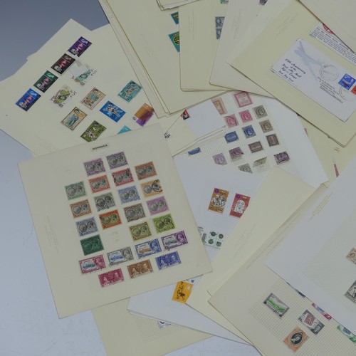  Stamps; A mint and used accumulation of British Empire Stamps, on leaves and stockpages including As... 