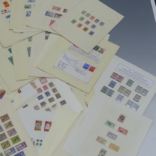  Stamps; A mint and used accumulation of British Empire Stamps, on leaves and stockpages including As... 