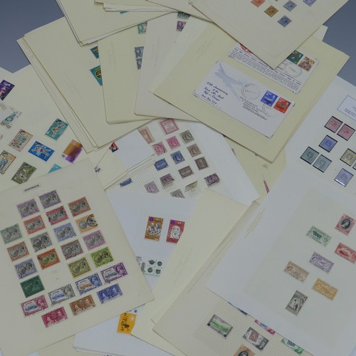  Stamps; A mint and used accumulation of British Empire Stamps, on leaves and stockpages including As... 