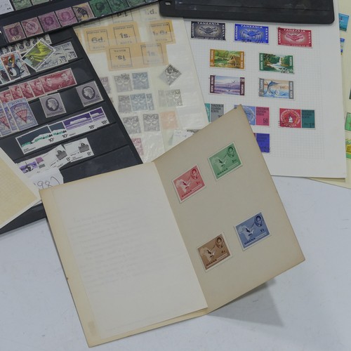  Stamps; A mint and used accumulation of British Empire Stamps, on leaves and stockpages including As... 