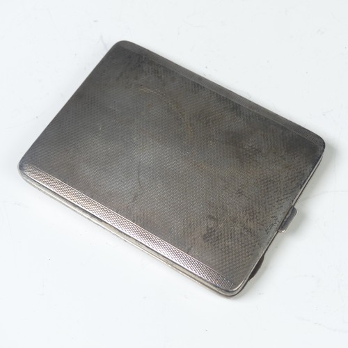 27 - A George V silver Cigarette Case, by William Neale & Son Ltd., hallmarked Birmingham 1927, of hi... 