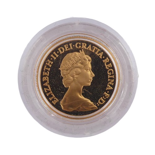 410 - An Elizabeth II gold proof Sovereign, dated 1980, in Royal Mint presentation case with certificate.... 