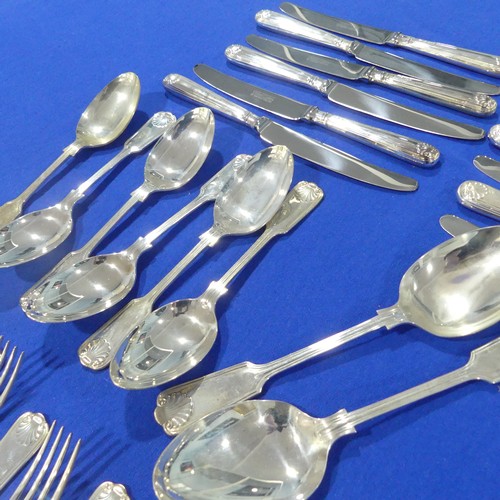 63 - An Elizabeth II silver Canteen of Cutlery, by United Cutlers Ltd., hallmarked Sheffield 1998 and 199... 