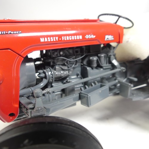 1 - A Universal Hobbies 1:16 scale Massey Ferguson MF65 MKII model Tractor, together with three other Un... 