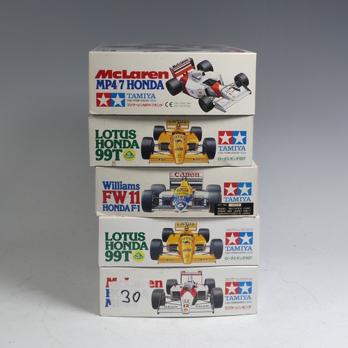 9 - Two boxed Tamiya 1:20 Grand Prix Collection No 20 Lotus Honda 99T plastic model Kit, (complete and u... 