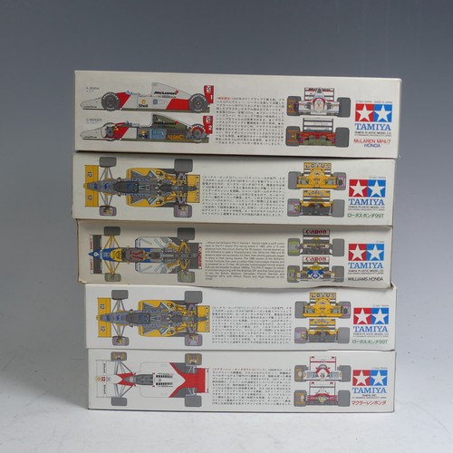 9 - Two boxed Tamiya 1:20 Grand Prix Collection No 20 Lotus Honda 99T plastic model Kit, (complete and u... 
