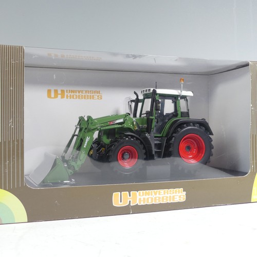 23 - A Universal Hobbies 1:32 Fendt 415 Vario model Tractor with front loader, 'Country' Model Farm Issue... 