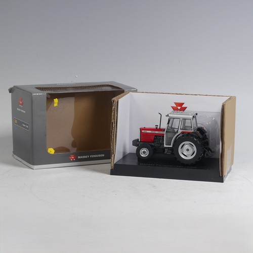 28 - A Universal Hobbies 1:32 diecast Massey Ferguson 390 2WD model Tractor, Farm Issue UH4089, boxed.... 