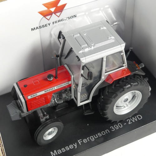 28 - A Universal Hobbies 1:32 diecast Massey Ferguson 390 2WD model Tractor, Farm Issue UH4089, boxed.... 