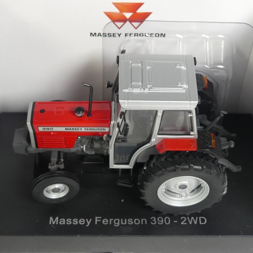 28 - A Universal Hobbies 1:32 diecast Massey Ferguson 390 2WD model Tractor, Farm Issue UH4089, boxed.... 