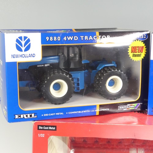 29 - A Britains 1:32 ERTL Case IH AFX8010 model Combine Harvester, together with a Britains 1:32 ERTL New... 