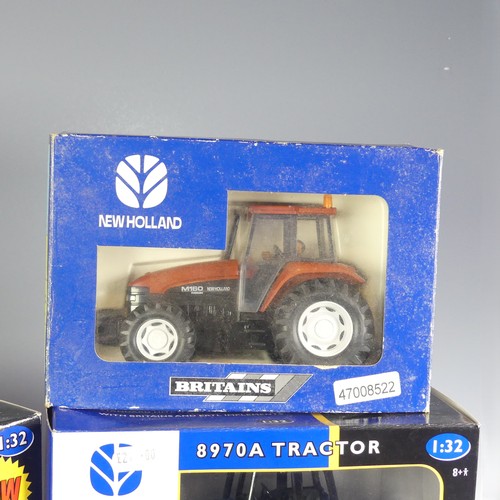 29 - A Britains 1:32 ERTL Case IH AFX8010 model Combine Harvester, together with a Britains 1:32 ERTL New... 