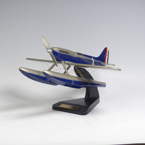 33 - A Bravo Delta Models display model of a Supermarine S6B, S1595, on stand, W 39 cm x H 21 cm x D 39 c... 