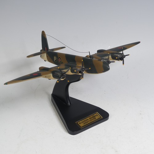 34 - A Bravo Delta Models display model of Windsor Bomber Prototype, on stand, W 46 cm x H 21 cm x D 30 c... 