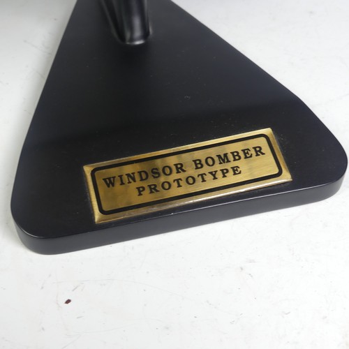 34 - A Bravo Delta Models display model of Windsor Bomber Prototype, on stand, W 46 cm x H 21 cm x D 30 c... 