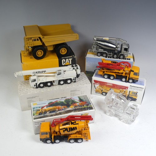 35 - A boxed Conrad 1:50 scale Caterpillar 789 Off Highway Truck, together with a 1:50 NZG No.652 HTM 804... 