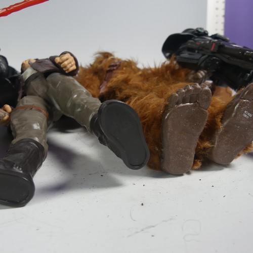 49 - A collection of Hasbro Star Wars Figures/Models, including; Darth Vader, Storm Troopers, Chewbacca, ... 