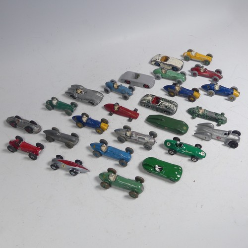52 - Dinky Toys; Twenty-two unboxed playworn racing Cars, including; No. 23K ''Talbot Lago'', No.23H/234 ... 