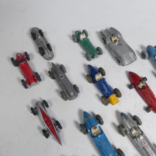 52 - Dinky Toys; Twenty-two unboxed playworn racing Cars, including; No. 23K ''Talbot Lago'', No.23H/234 ... 