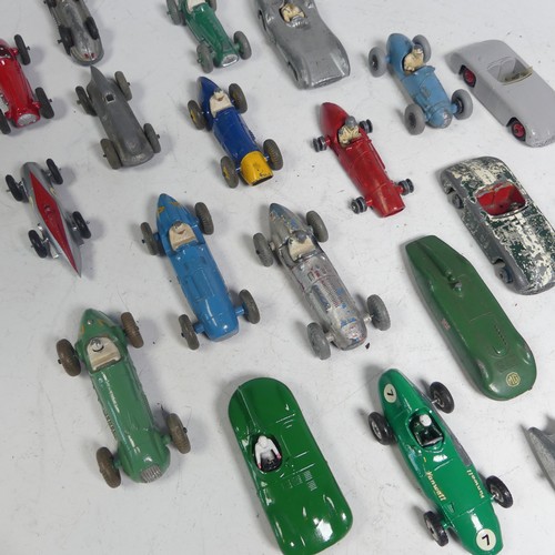 52 - Dinky Toys; Twenty-two unboxed playworn racing Cars, including; No. 23K ''Talbot Lago'', No.23H/234 ... 
