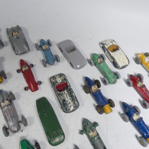 52 - Dinky Toys; Twenty-two unboxed playworn racing Cars, including; No. 23K ''Talbot Lago'', No.23H/234 ... 