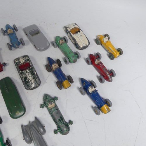 52 - Dinky Toys; Twenty-two unboxed playworn racing Cars, including; No. 23K ''Talbot Lago'', No.23H/234 ... 