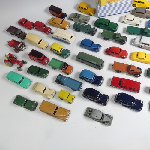 55 - Dinky Toys; approximately Sixty-three unboxed and playworn Vehicles, including; No.29F cream ''Obser... 