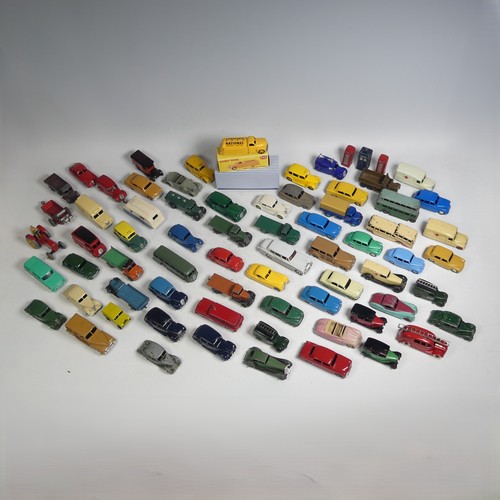55 - Dinky Toys; approximately Sixty-three unboxed and playworn Vehicles, including; No.29F cream ''Obser... 