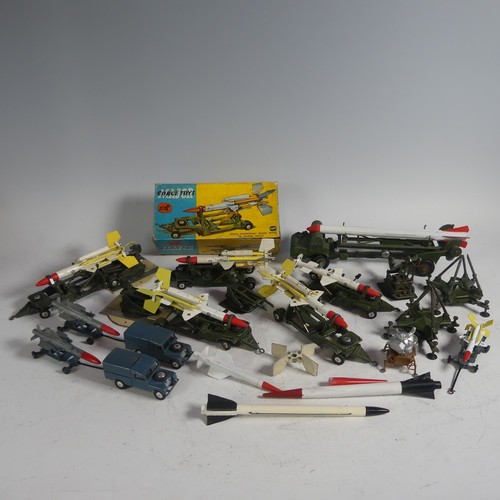61 - Corgi Toys; Fifteen playworn Corgi Major Missile Launcher Vehicles, including; a boxed No.1109 Brist... 