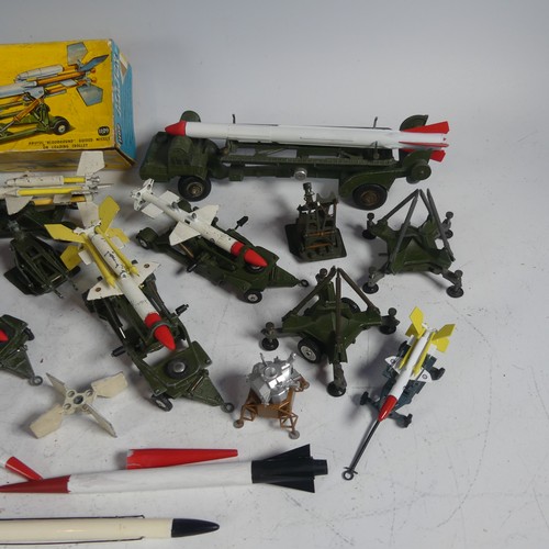 61 - Corgi Toys; Fifteen playworn Corgi Major Missile Launcher Vehicles, including; a boxed No.1109 Brist... 