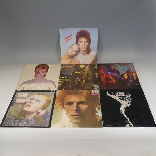 Vinyl Records; David Bowie; a collection of 7 LP's, including 'Aladdin ...