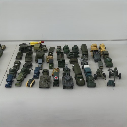 42 - A very large collection of diecast military Vehicles, over 100 vehicles in total, including; Crescen... 
