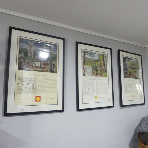 Seven Shell 'The Key to the Countryside' series Posters, circa 1955 ...