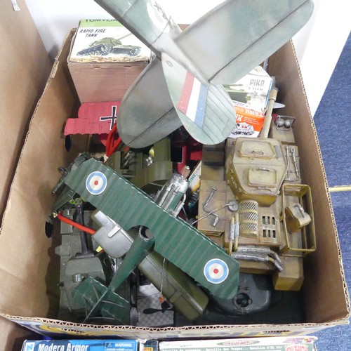48 - A large collection of vintage and later military related Toys and Models, including, Corgi classics ... 