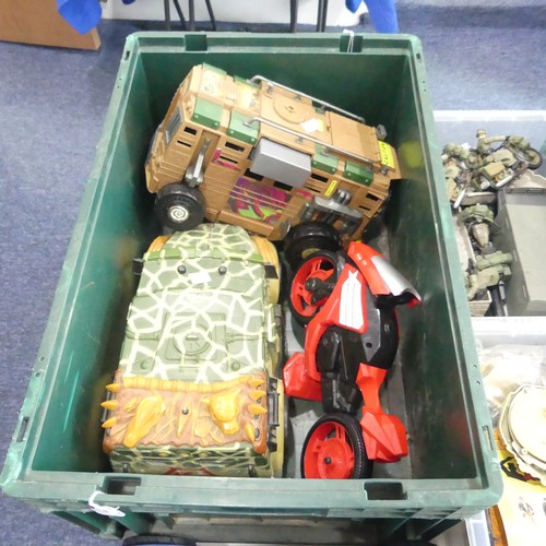 50 - A large collection of vintage and later playmates action Figures, Toys and Models, mostly by Viacom ... 