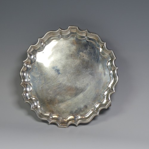 20 - A late Victorian silver Salver, by Thomas Bradbury & Sons, hallmarked London 1899, of shaped cir... 