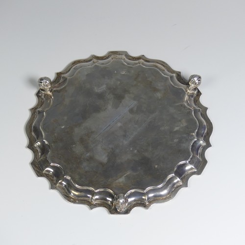20 - A late Victorian silver Salver, by Thomas Bradbury & Sons, hallmarked London 1899, of shaped cir... 