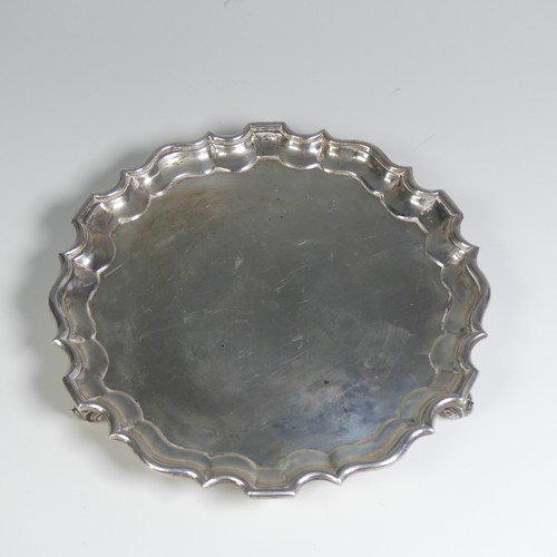20 - A late Victorian silver Salver, by Thomas Bradbury & Sons, hallmarked London 1899, of shaped cir... 