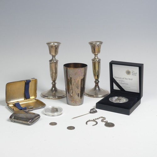 18 - A late Victorian silver Vesta Case, by Matthew John Jessop, hallmarked London 1896, monogrammed and ... 