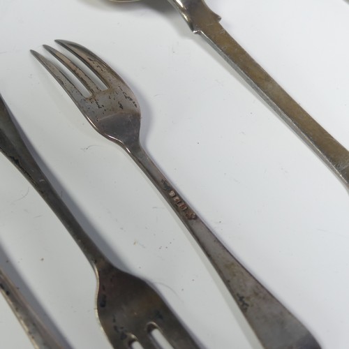 17 - A pair of William IV silver fiddle pattern Table Spoons, by William Eaton, hallmarked London 1833, i... 