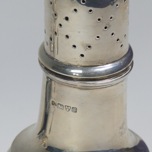 26 - An Edwardian silver Sugar Caster, by William Neale & Sons, hallmarked Chester 1904, of tradition... 