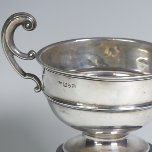 53 - A George V silver Trophy Cup, by S Blanckensee & Son Ltd., hallmarked Chester 1913, of circular ... 