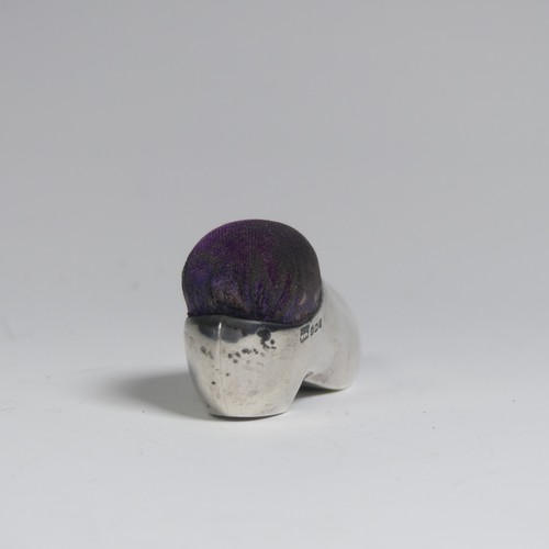 54 - An Edwardian silver novelty Pin Cushion, hallmarked Birmingham 1908, makers mark worn, possibly Levi... 
