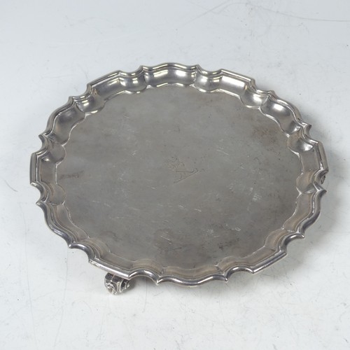 12 - A late Victorian silver Salver, by Thomas Bradbury & Sons, hallmarked London 1897, of shaped cir... 