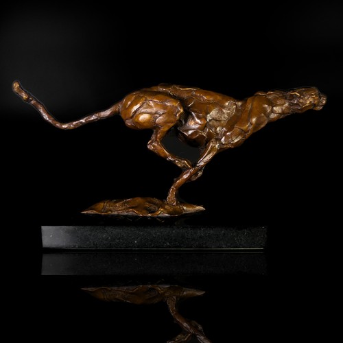 5 - Mark Coreth (British, b. 1958), 'Cheetah Chase V', limited edition bronze sculpture, signed 'M. Core... 