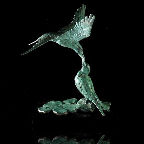 7 - Mark Coreth (British, b. 1958), 'Arctic Tern and Young', limited edition bronze sculpture, signed 'M... 